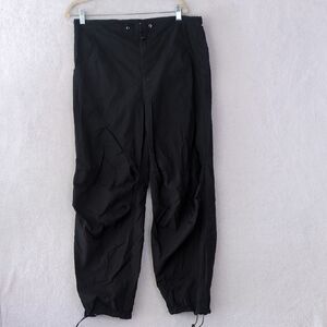 Cotton On Women's Black‎ Lightweight Drawstring Cargo Pants Size 4